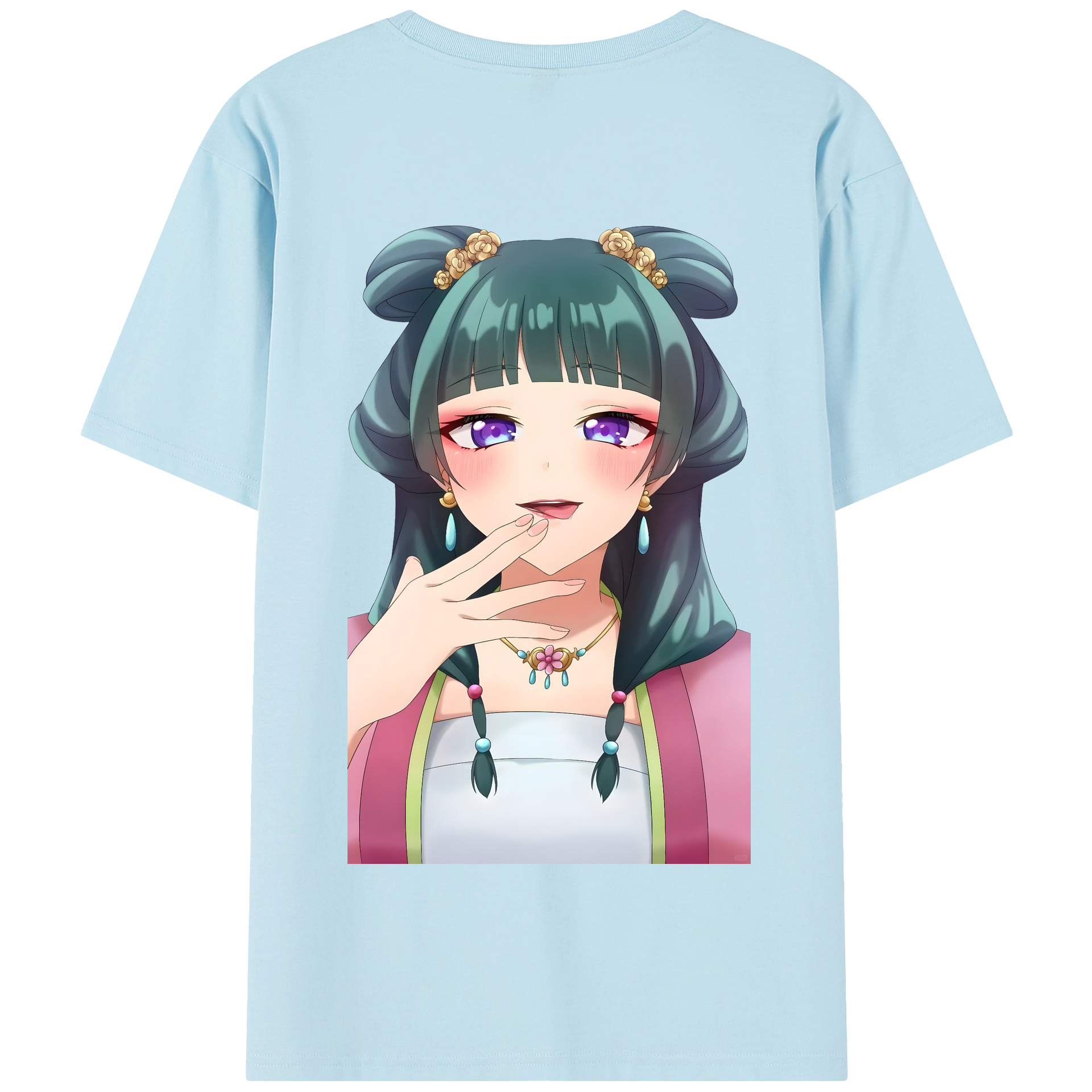 （画像用） 薬屋のひとりごと The Apothecary Diaries 綿100％半袖Tシャツ（背面プリント）